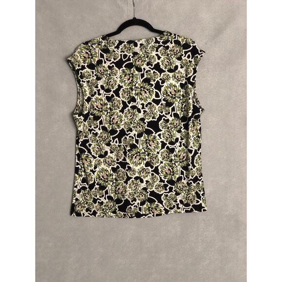Anne Klein Women's Size Large Floral Printed Cowl Neck Top NEW - Picture 6 of 8
